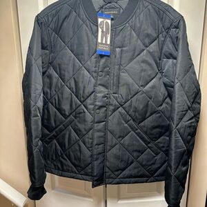 Banana Republic Men's Dark Quilted Puffer Jacket